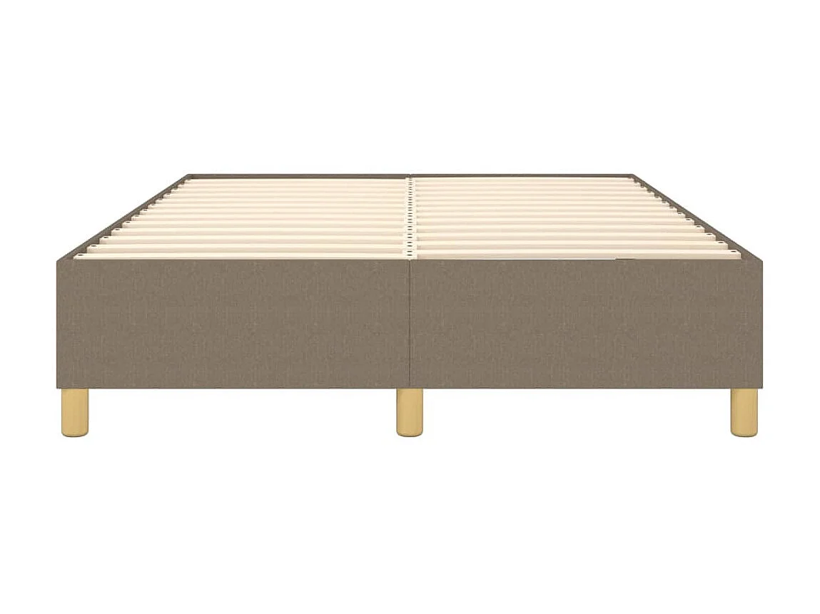 Lit adulte Taupe 140x200 cm Tissu BE2382