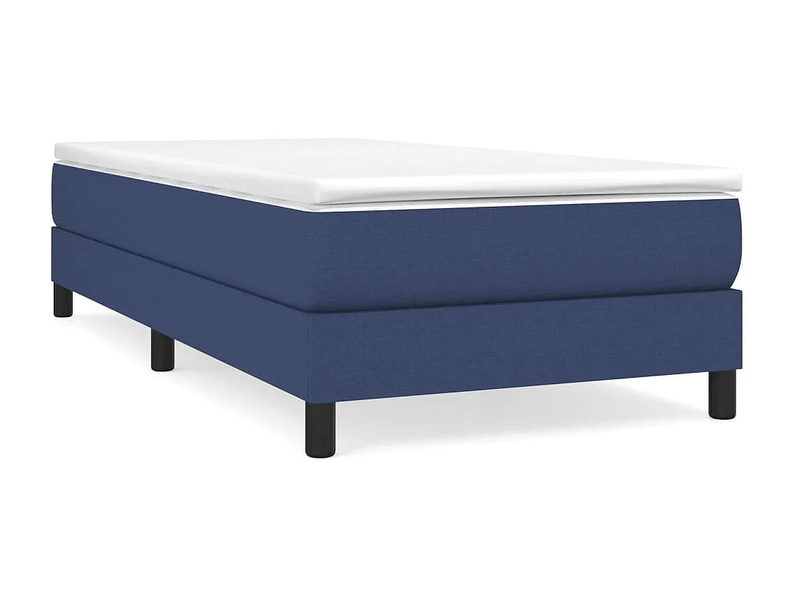 Lit adulte Bleu 100 x 200 cm Tissu BE1420