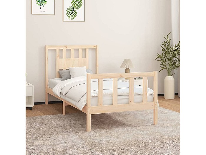 Sei varianti per alto letto per materasso 100x200 in Pino massello laccato V-60.55-10