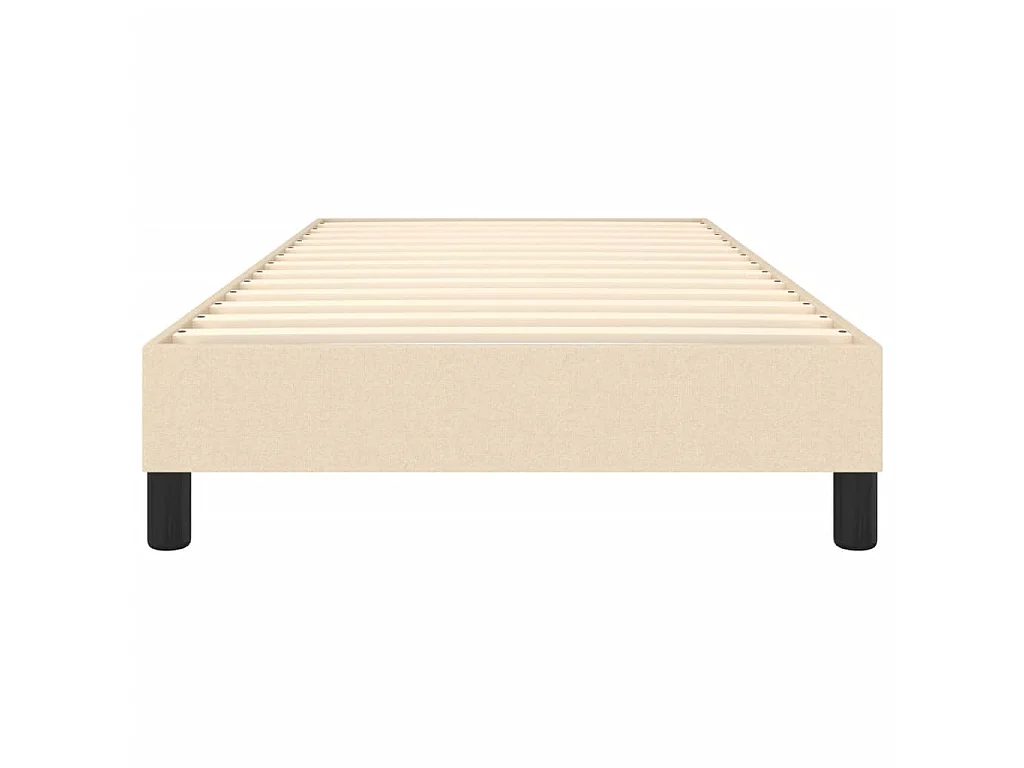 Lit adulte Crème 90 x 200 cm Tissu BE5374