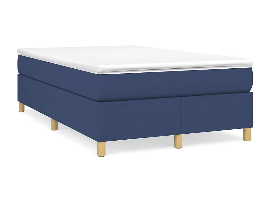 Lit adulte Bleu 120 x 200 cm Tissu BE6054