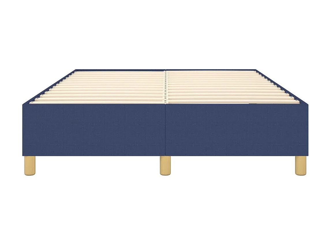 Lit adulte Bleu 140 x 200 cm Tissu BE4137