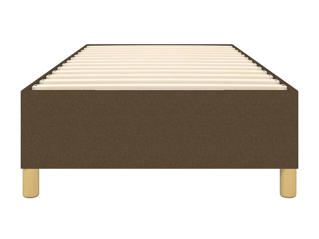 Lit adulte Marron foncé 100x200 cm Tissu BE4634