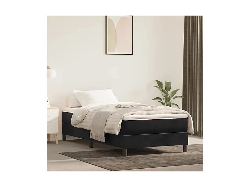 Bedframe fluweel zwart 90x200 cm NL81641