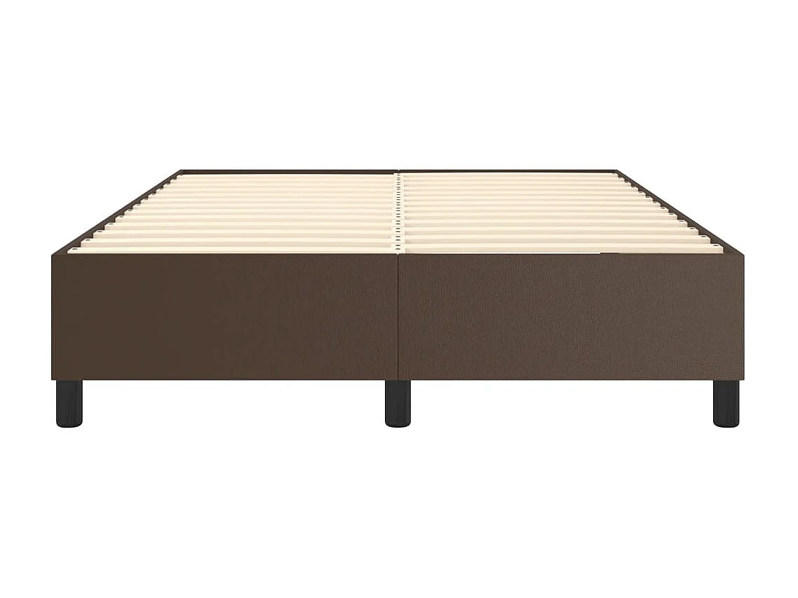 Lit adulte Marron 140x190 cm Similicuir BE9787