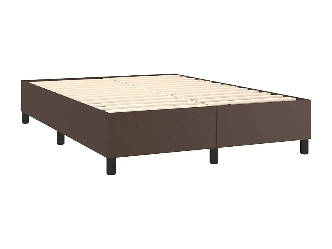 Bedframe kunstleer bruin 140x190 cm NL92402