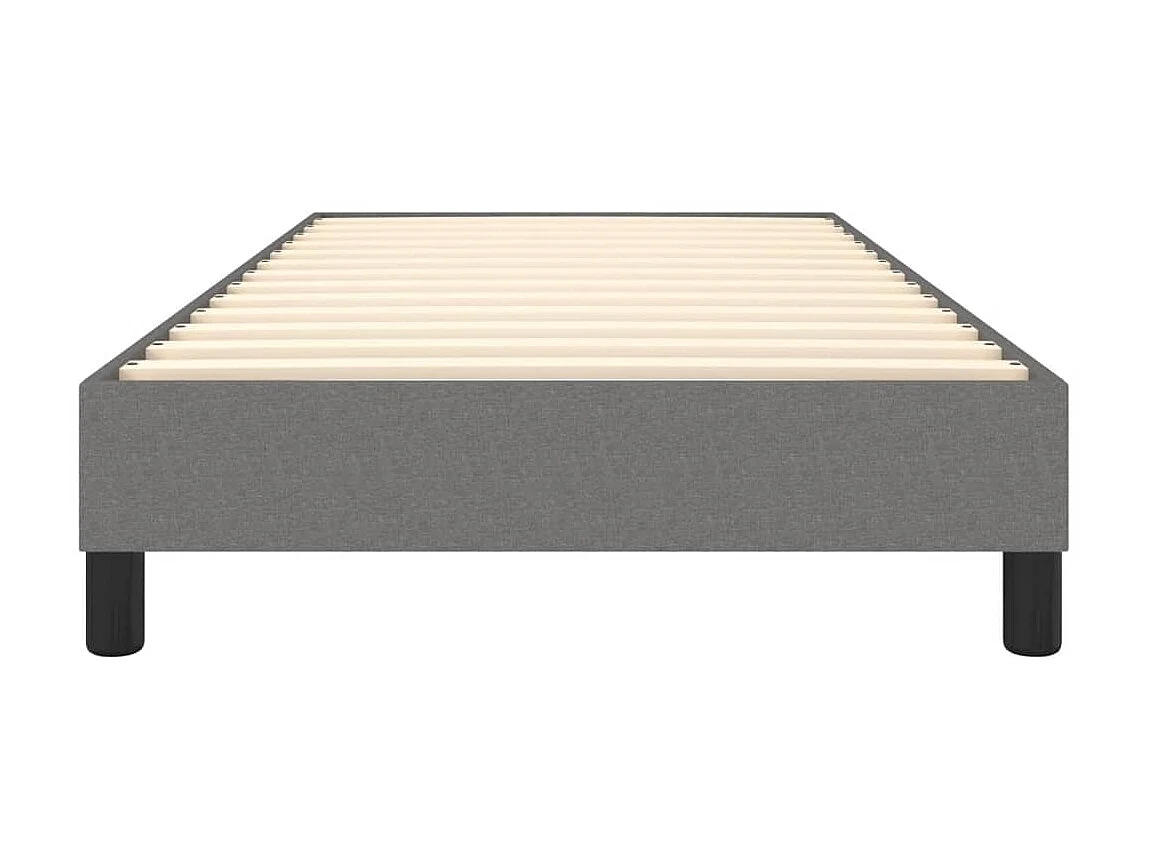 Lit adulte Gris foncé 90x190 cm Tissu BE3062