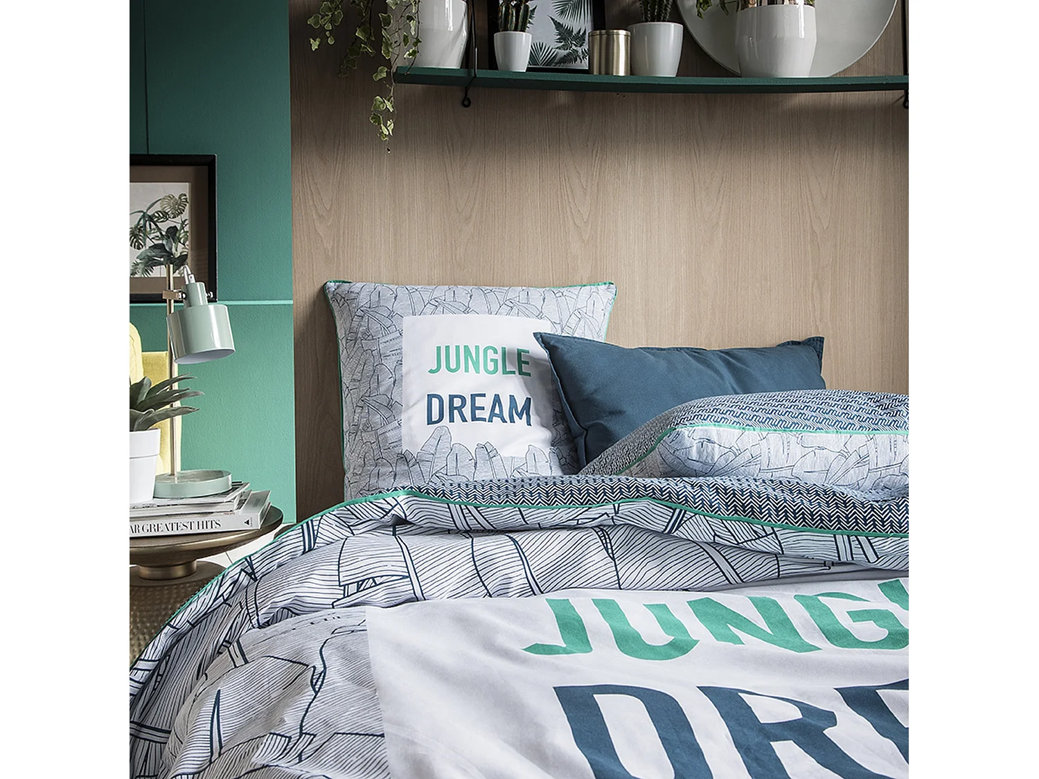Parure de couette 100% coton Jungle Dream : Taille - 240 x 260 cm