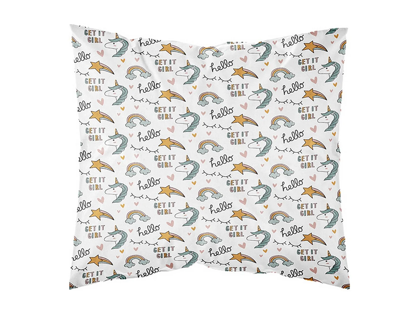 Housse de couette enfant 140x200 cm avec 1 taie d'oreiller 63x63 cm Parure de lit Coton Kids Kool 1.11