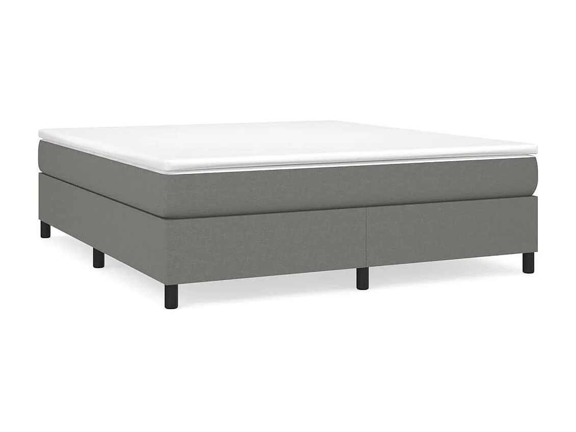 Lit adulte Gris foncé 180 x 200 cm Tissu BE4879