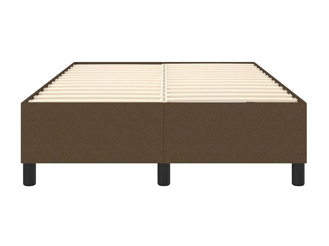 Bedframe stof donkerbruin 120x200 cm NL85486