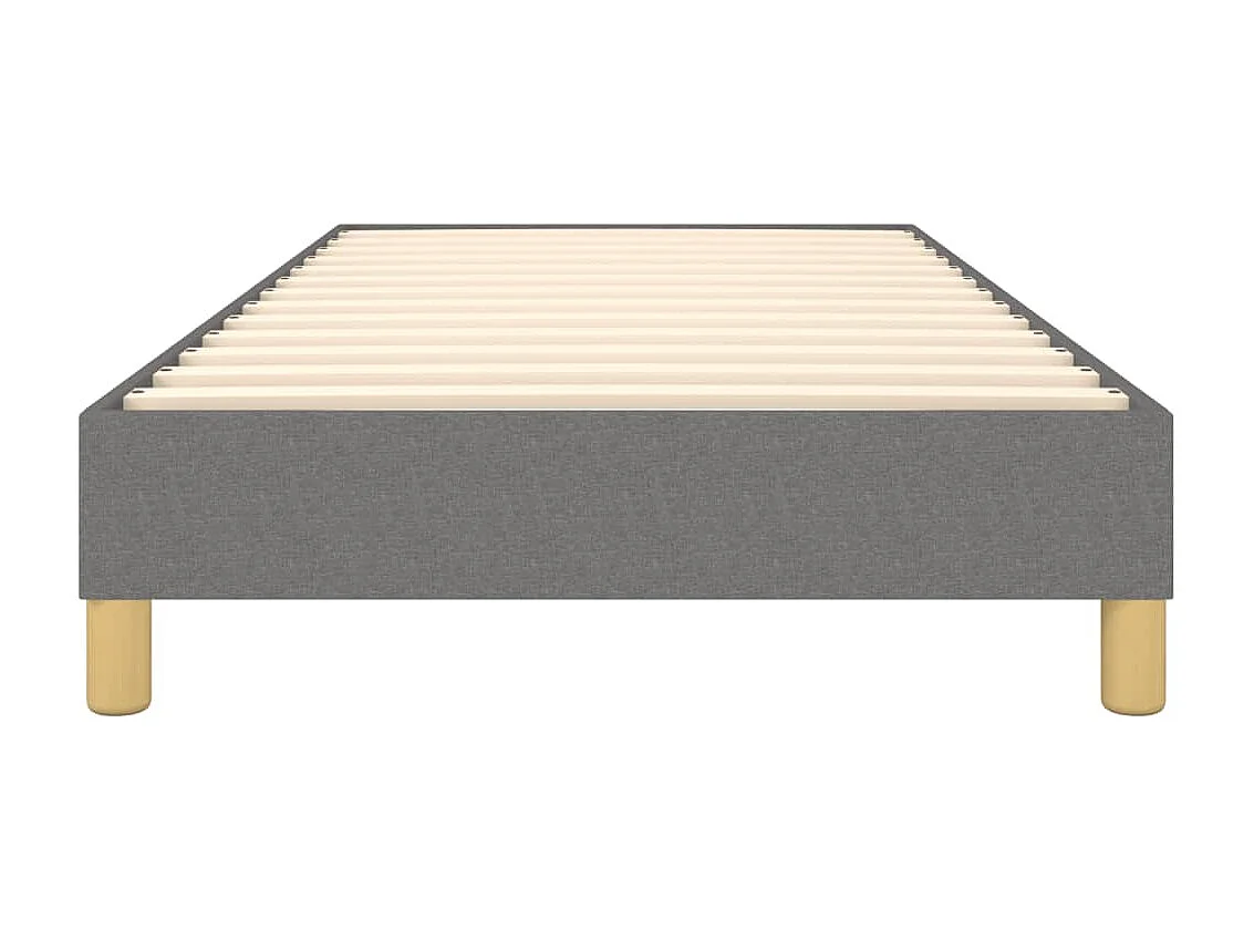 Lit adulte Gris foncé 90x190 cm Tissu BE2038