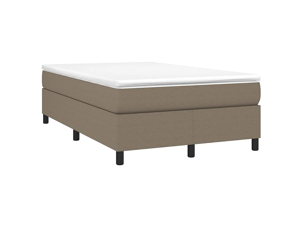 Lit adulte Taupe 120x200 cm Tissu BE1717
