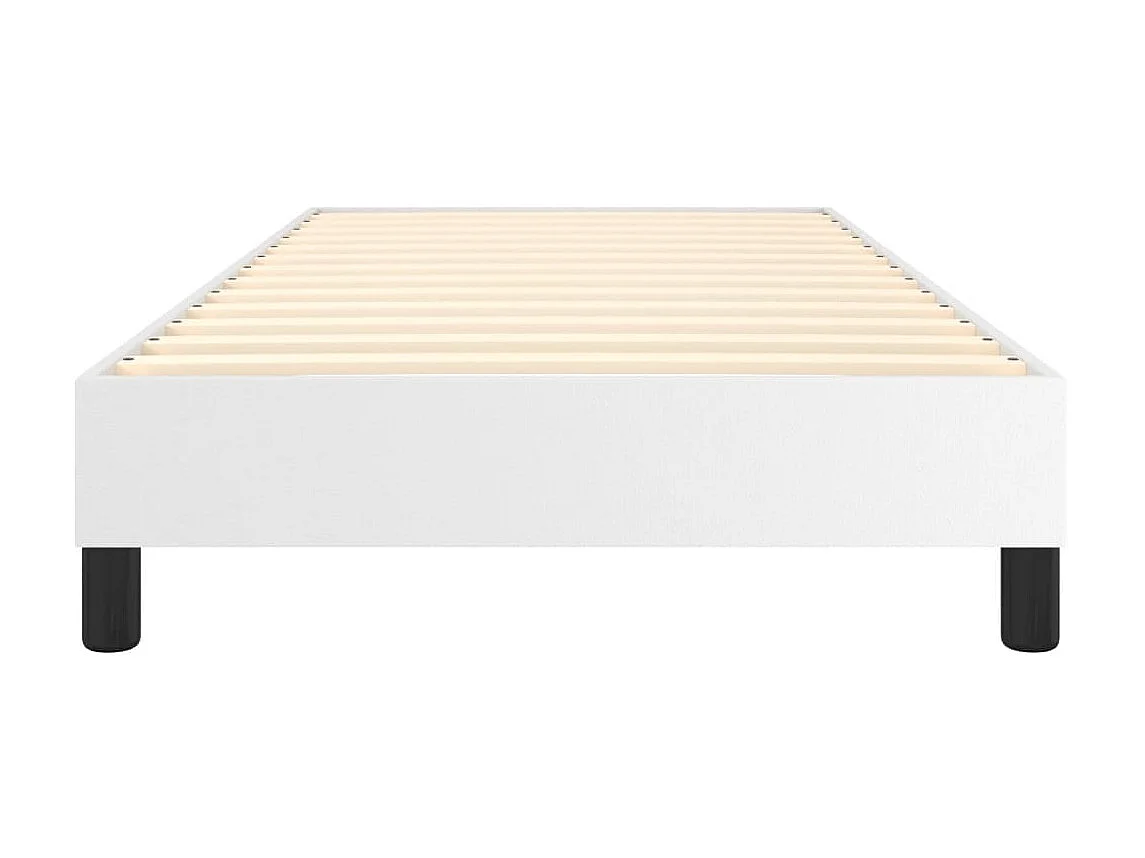 Lit adulte Blanc 100x200 cm Similicuir BE9970