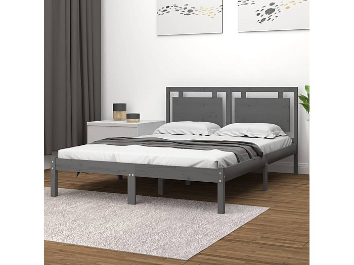 Set Letto Matrimoniale 6 Pezzi Grigio E Argento Con Piumone 166x90 Cm - Microfibra Morbida Con Tasche Laterali - Regalo Camera