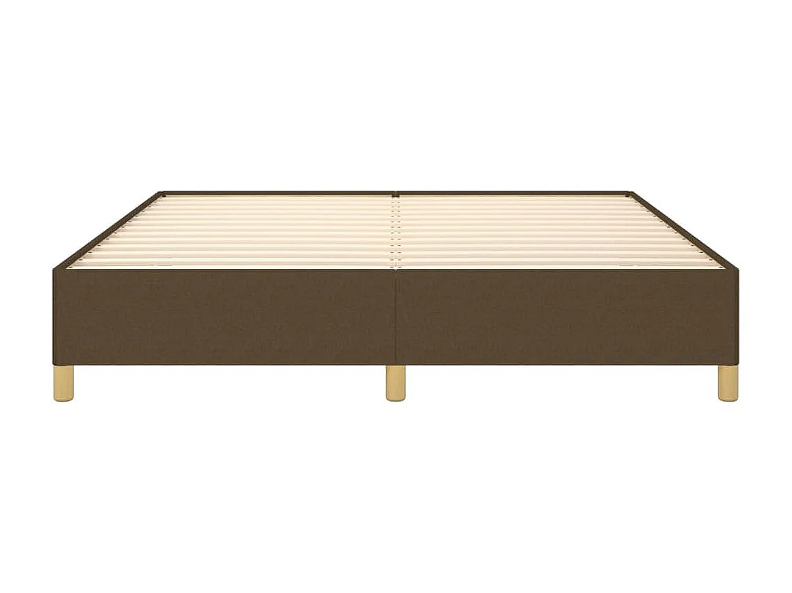 Bedframe stof donkerbruin 180x200 cm NL32523