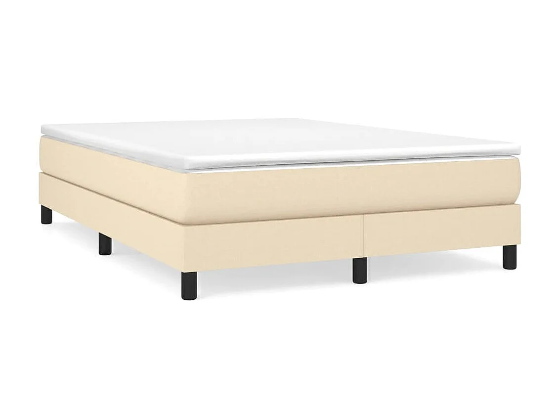 Lit adulte Crème 140x190 cm Tissu BE3448