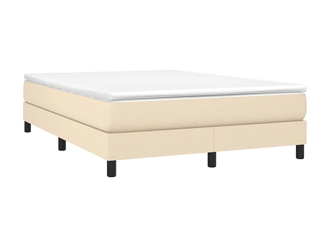 Lit adulte Crème 140x190 cm Tissu BE3448