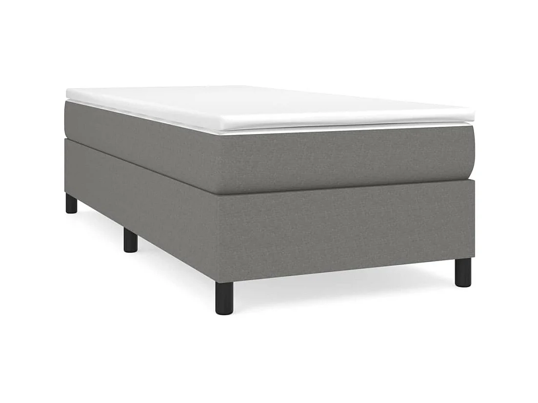 Lit adulte Gris foncé 90x200 cm Tissu BE7145