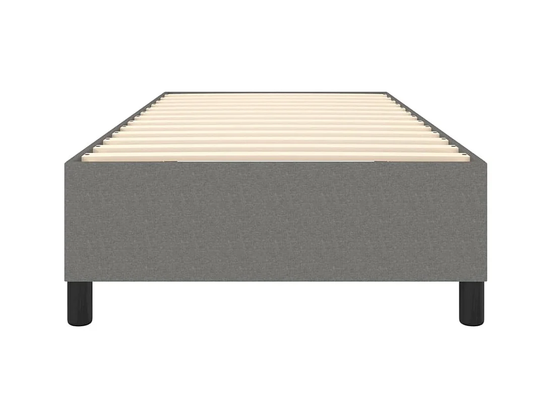 Lit adulte Gris foncé 90x200 cm Tissu BE7145