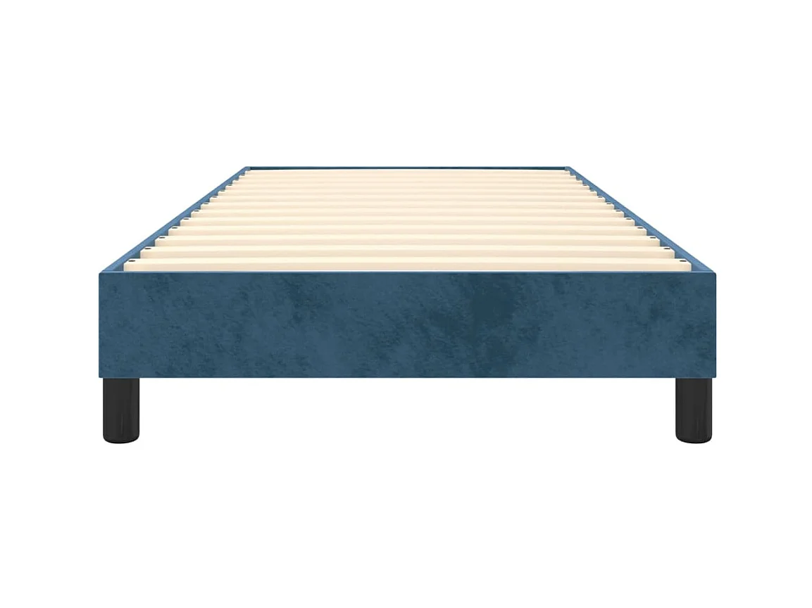 Letto singolo a Molle Blu Scuro 90x190 cm in Velluto CFW317083