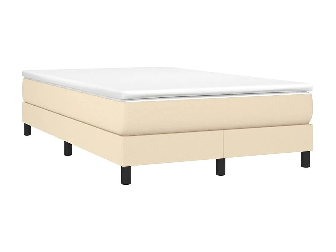 Lit adulte Crème 120 x 200 cm Tissu BE1246