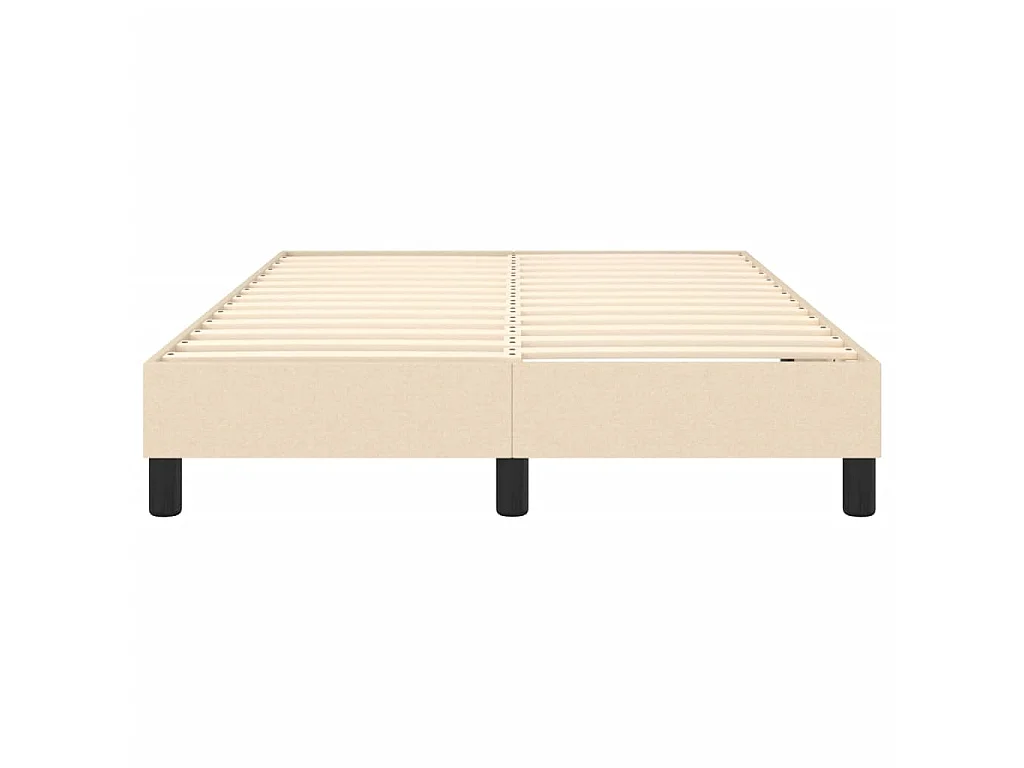 Lit adulte Crème 120 x 200 cm Tissu BE1246