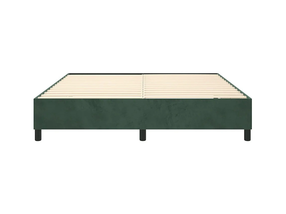 Lit adulte Vert foncé 180x200 cm Velours BE9968