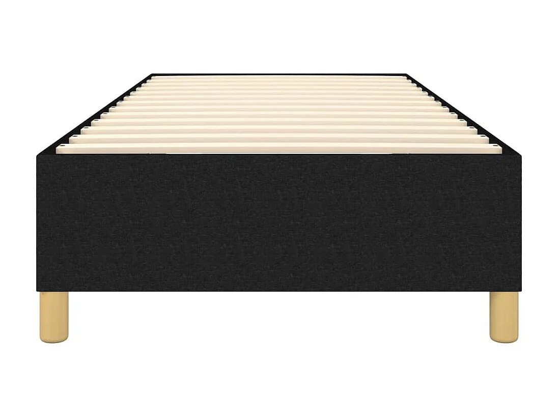 Lit adulte Noir 90x190 cm Tissu BE4933