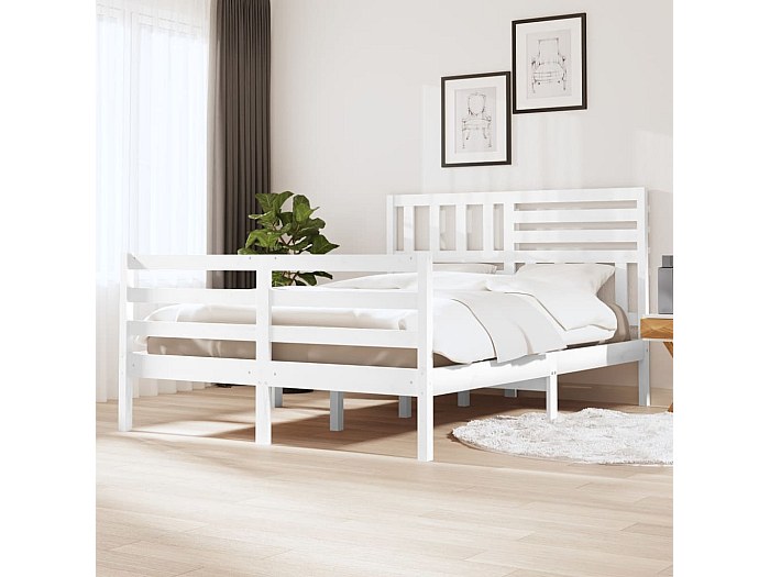 Armadietto In Pino Massello Laccato Bianco "Junco 155" - 140 X 90 X 42 Cm H X L X P  75435
