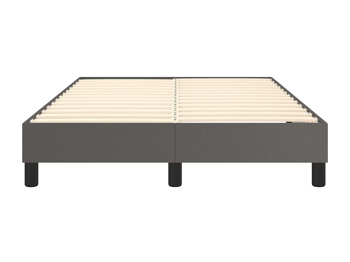 Lit adulte Gris 120x200 cm Similicuir BE4737