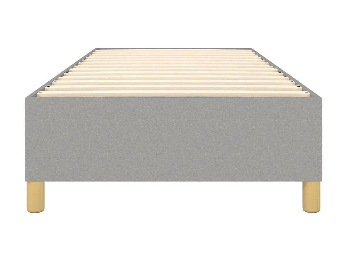 Lit adulte Gris clair 90x190 cm Tissu BE1270