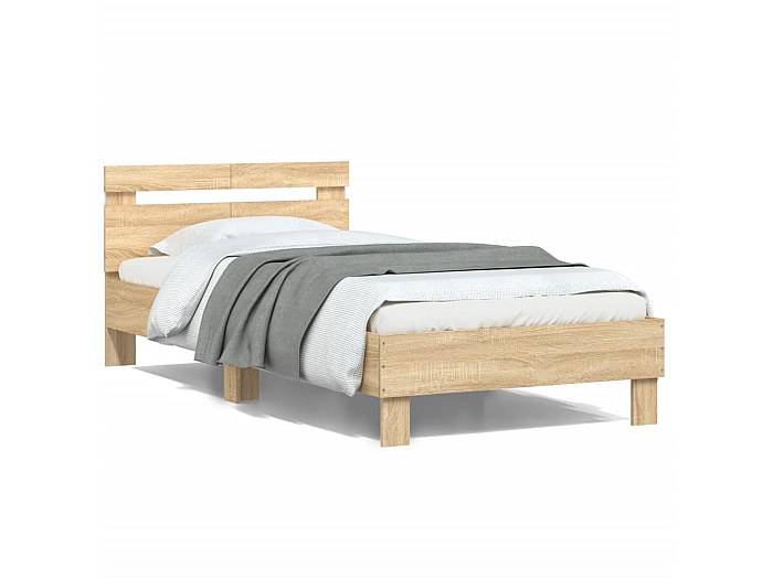 Testiera Letto Rovere Sonora 240 Cm | Pannello Parete Design Classico | Legno Ingegnerizzato Resistente All'Umidità