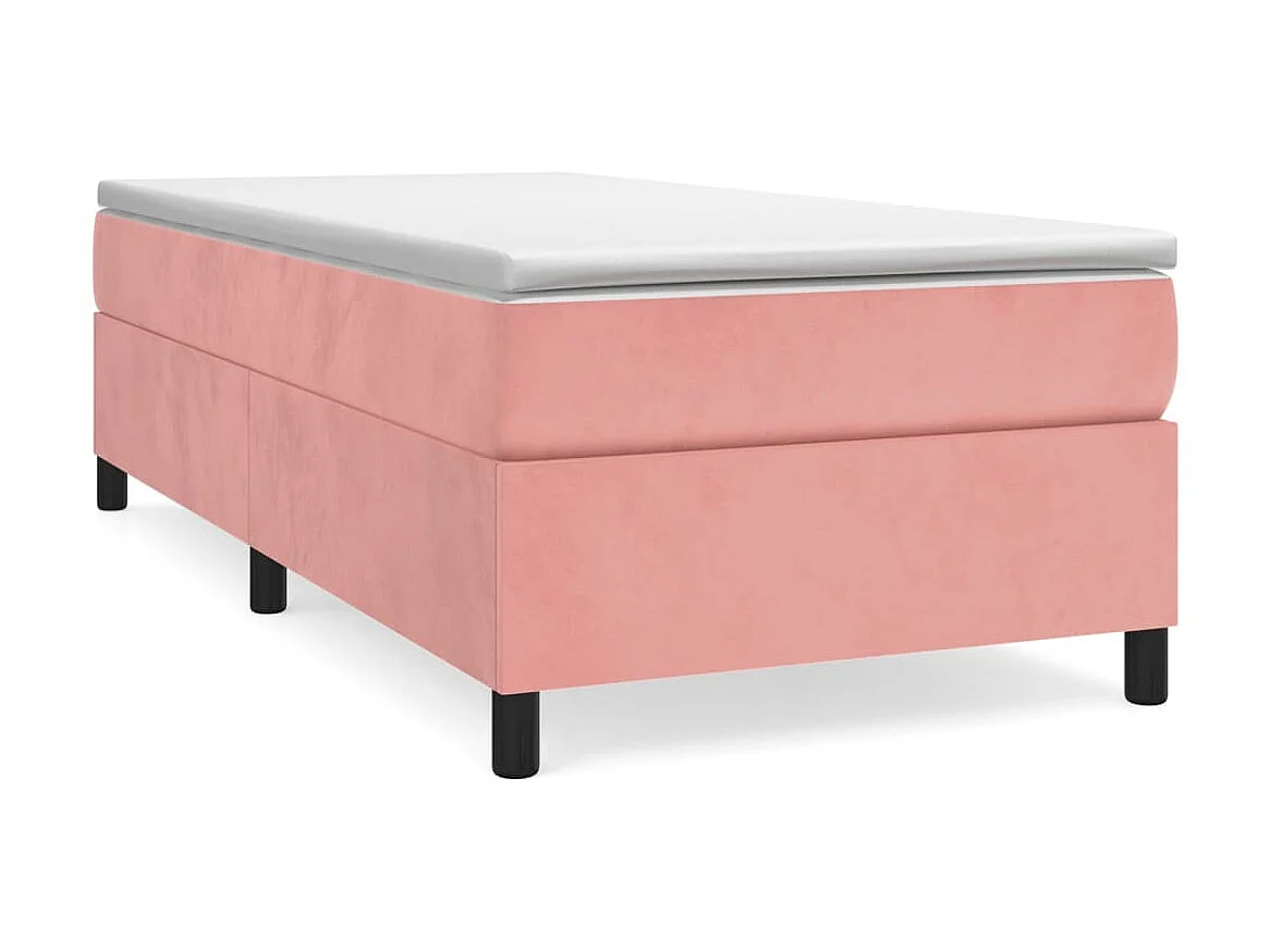 Bedframe fluweel roze 100x200 cm NL44855
