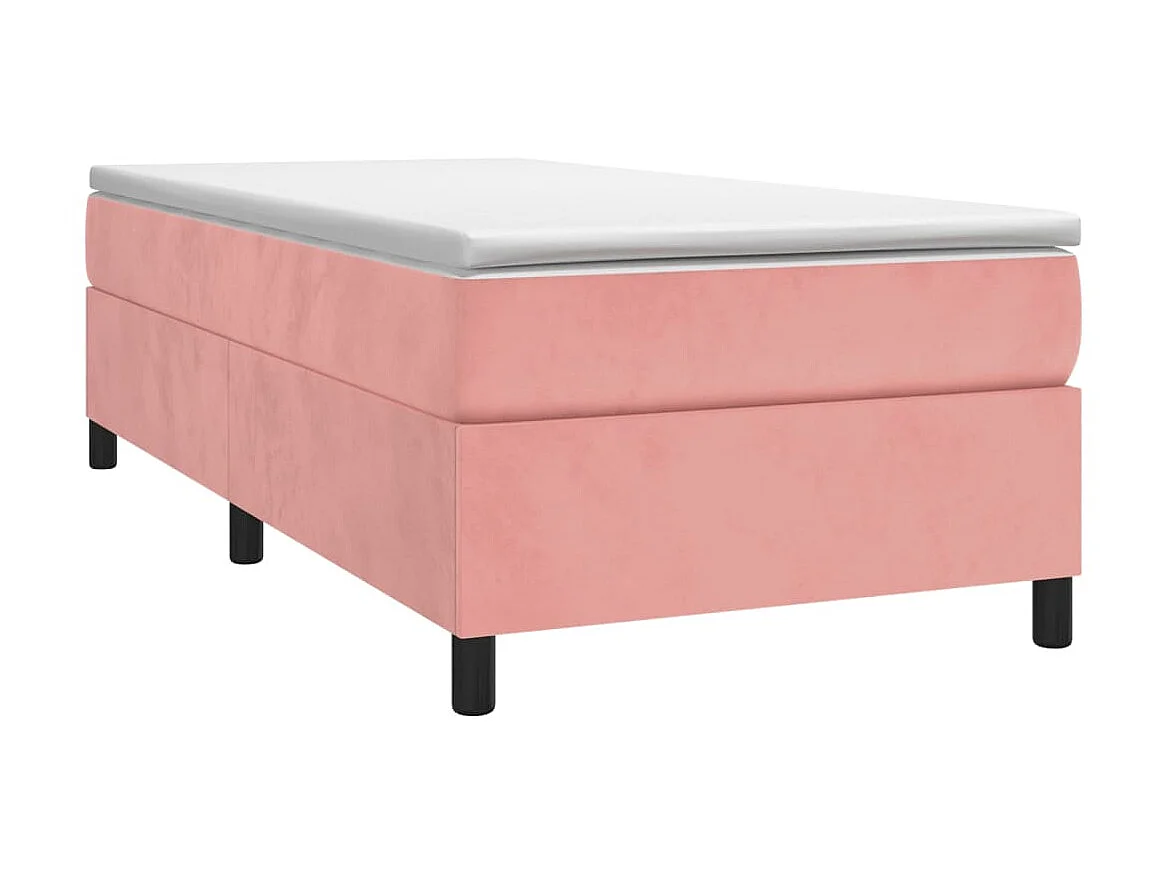 Bedframe fluweel roze 100x200 cm NL44855