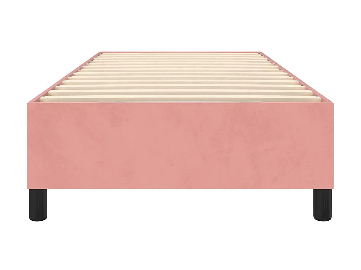 Bedframe fluweel roze 100x200 cm NL44855