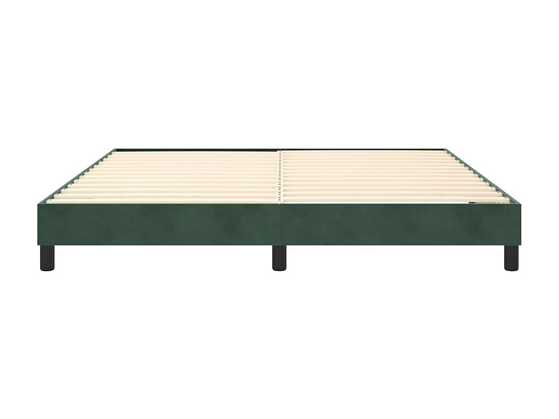 Lit adulte Vert foncé 180x200 cm Velours BE3620