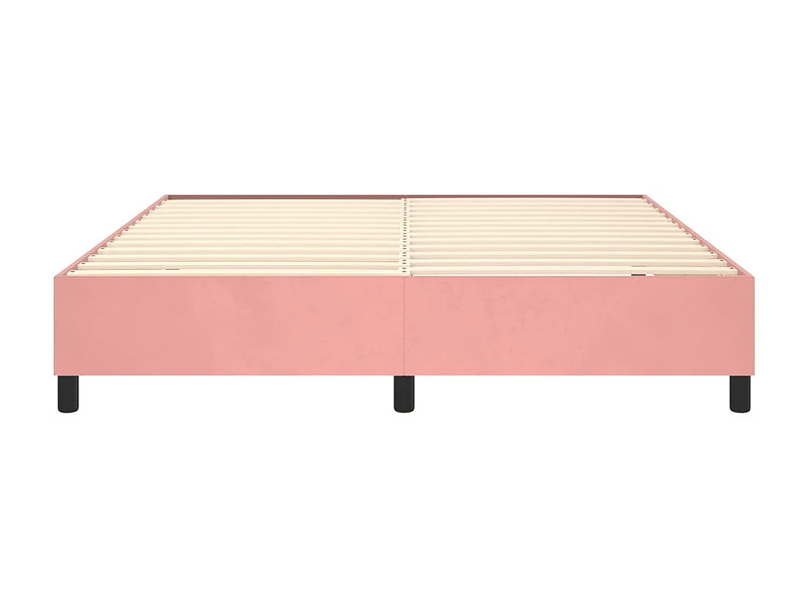 Bedframe fluweel roze 160x200 cm NL51917