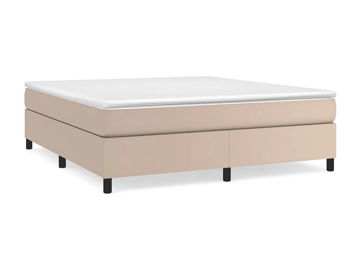 Lit adulte Cappuccino 180x200 cm Similicuir BE9640