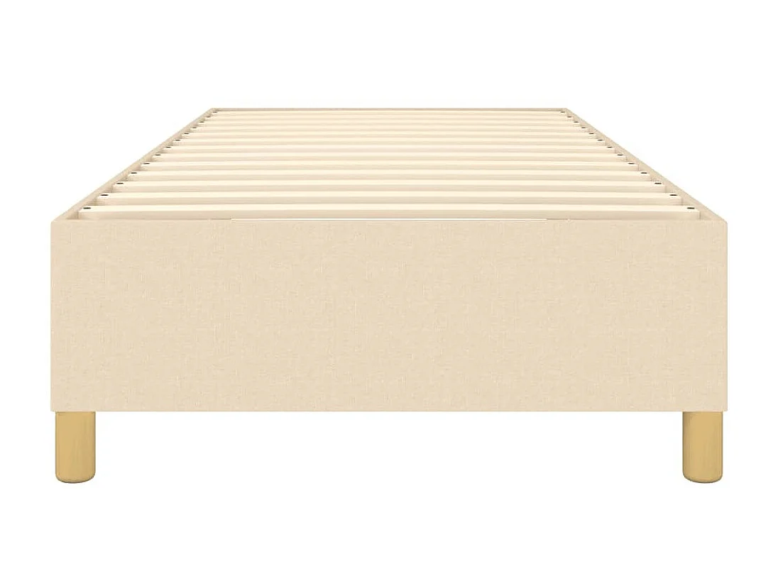 Lit adulte Crème 90 x 200 cm Tissu BE4380