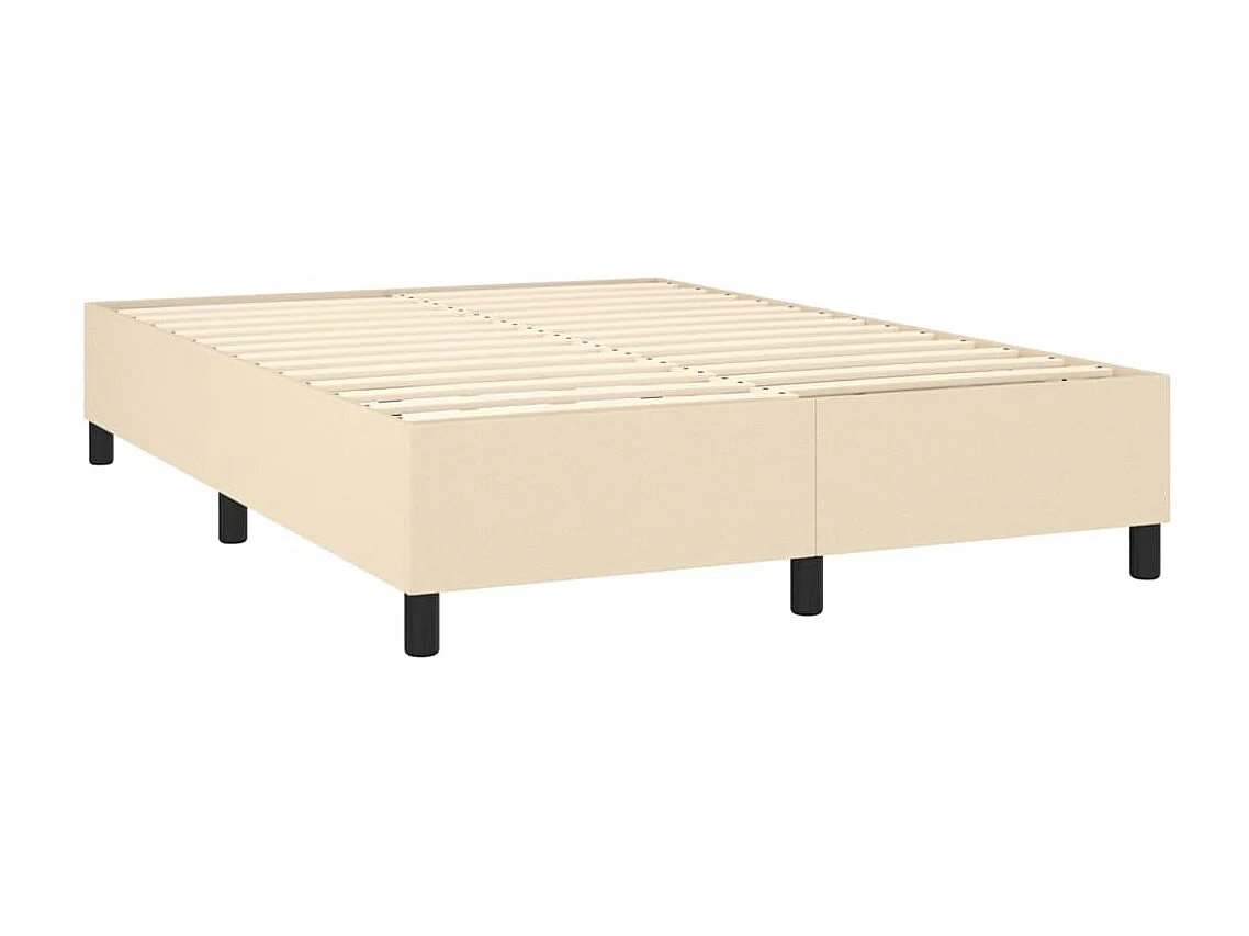 Lit adulte Crème 140 x 200 cm Tissu BE2527