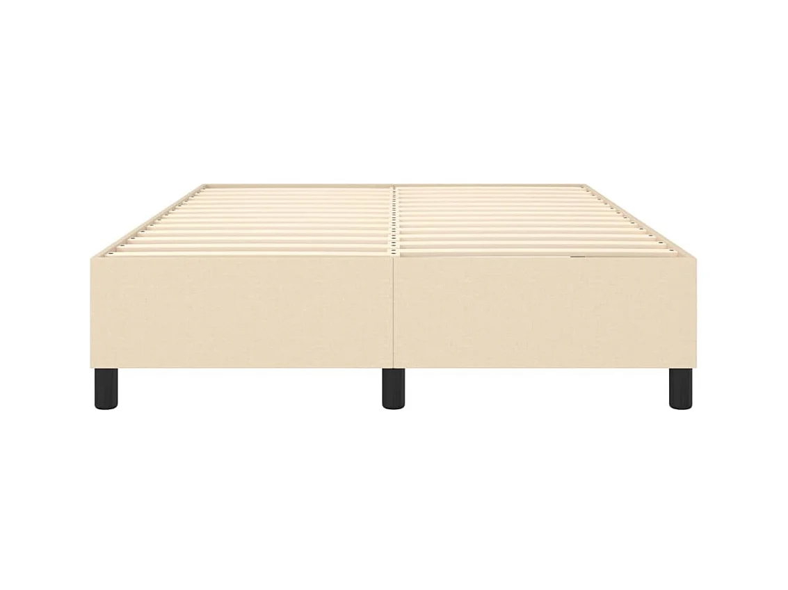 Letto matrimoniale a Molle Crema 140x200 cm in Tessuto CFW801037