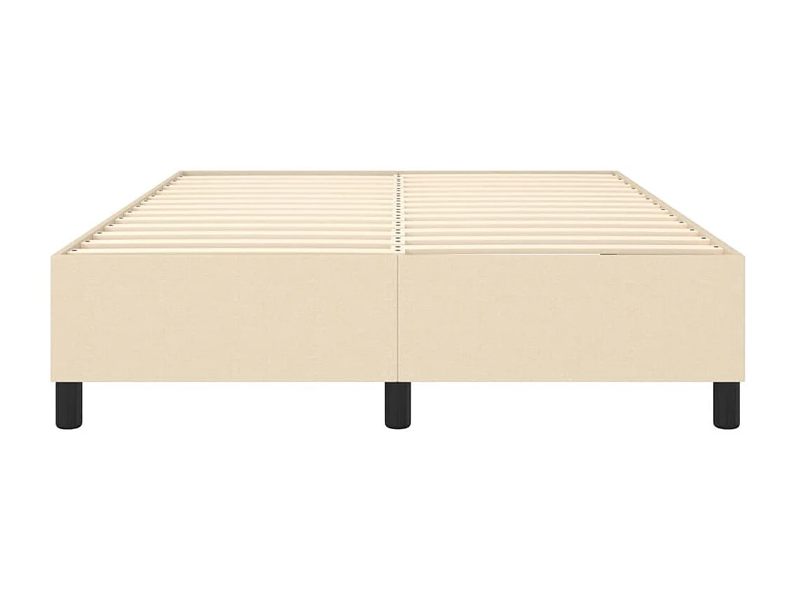 Lit adulte Crème 140 x 200 cm Tissu BE2527