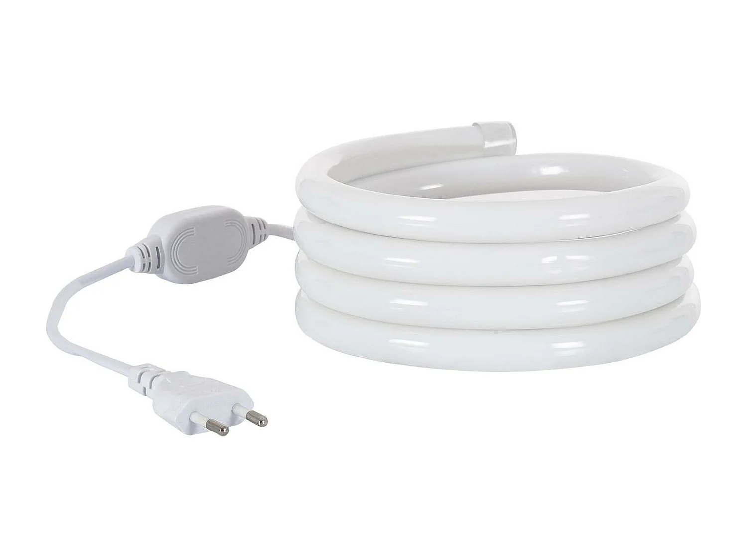 Néon LED Flexible 360º Rond Dimmable 120LED/m 220V AC Blanc Chaud IP67 sur Mesure Coupe tous les 100cm  8 m