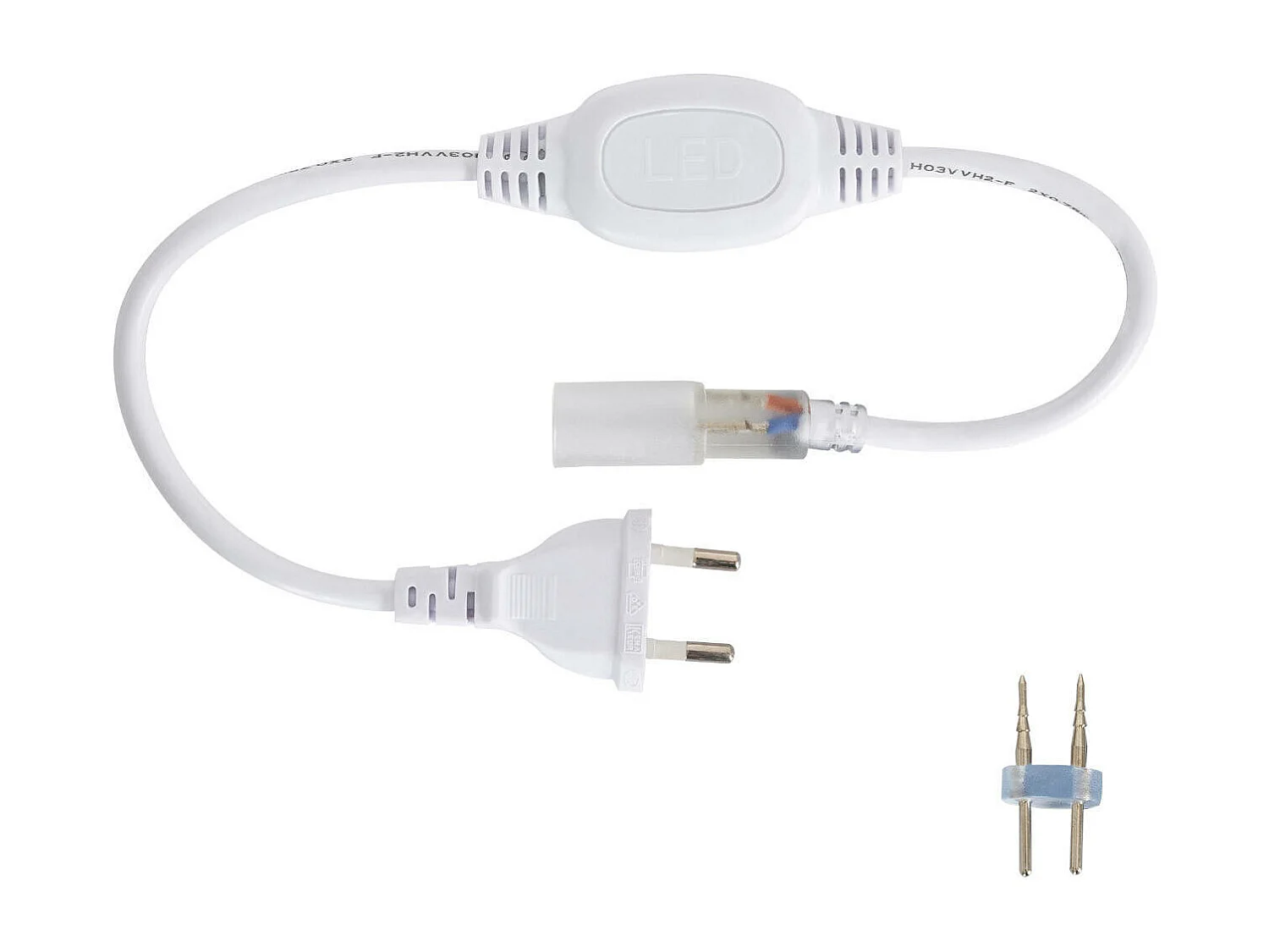 Néon LED Flexible 360º Rond Dimmable 120LED/m 220V AC Blanc Chaud IP67 sur Mesure Coupe tous les 100cm  8 m
