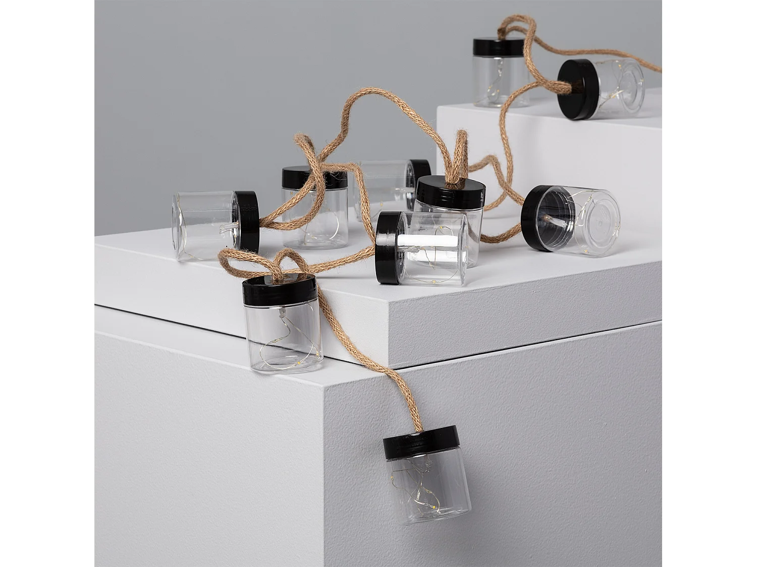 Guirlande LED Extérieure Solaire Tarros 2m Noir