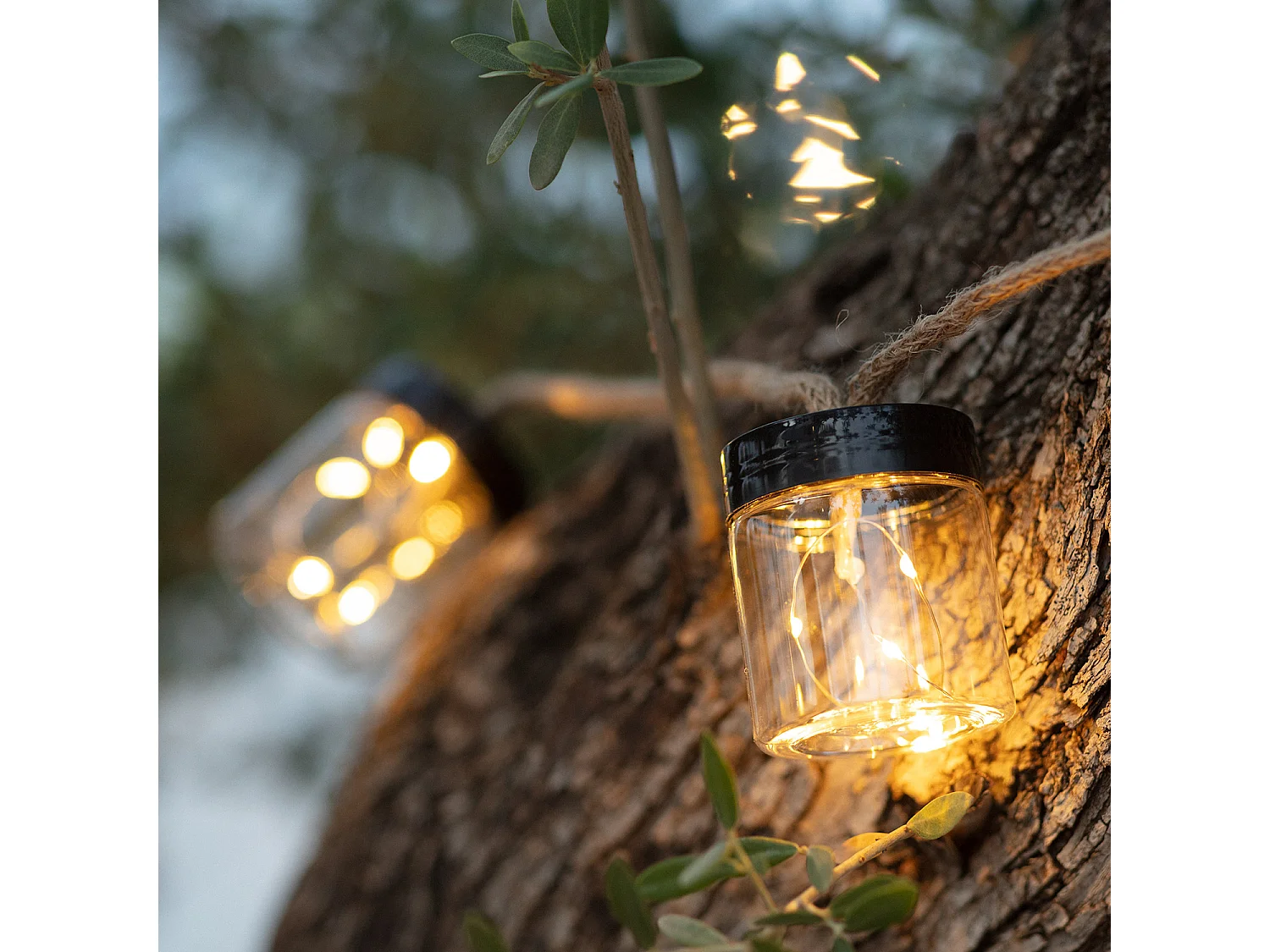 Guirlande LED Extérieure Solaire Tarros 2m Noir