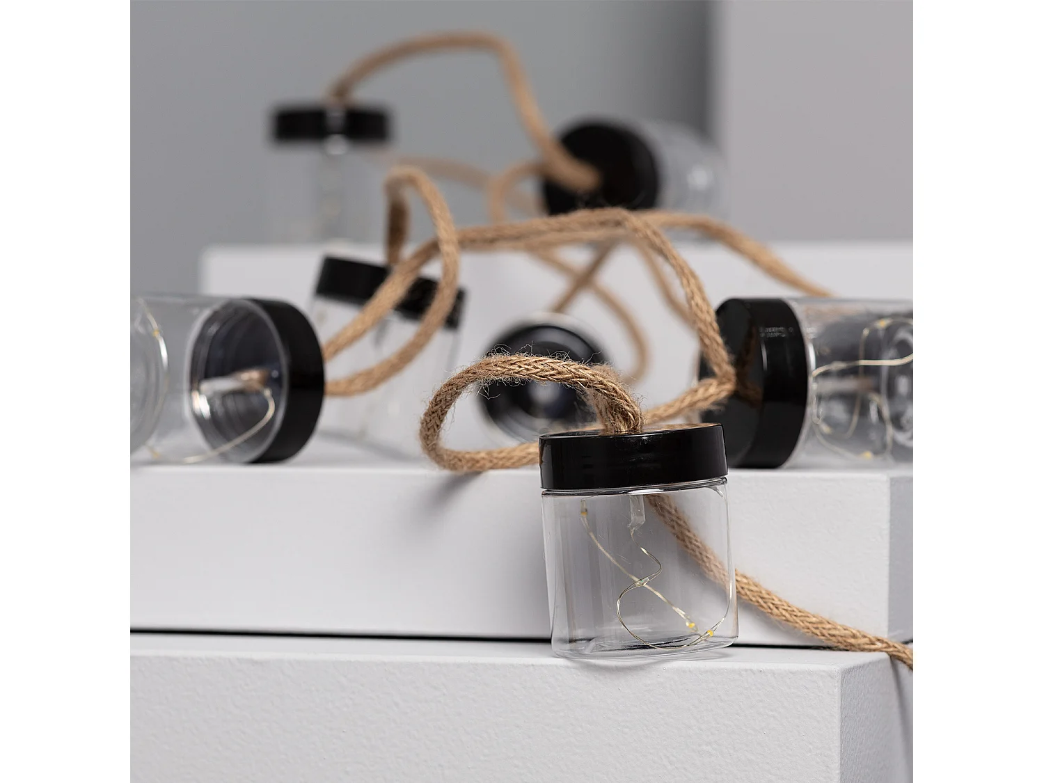 Guirlande LED Extérieure Solaire Tarros 2m Noir