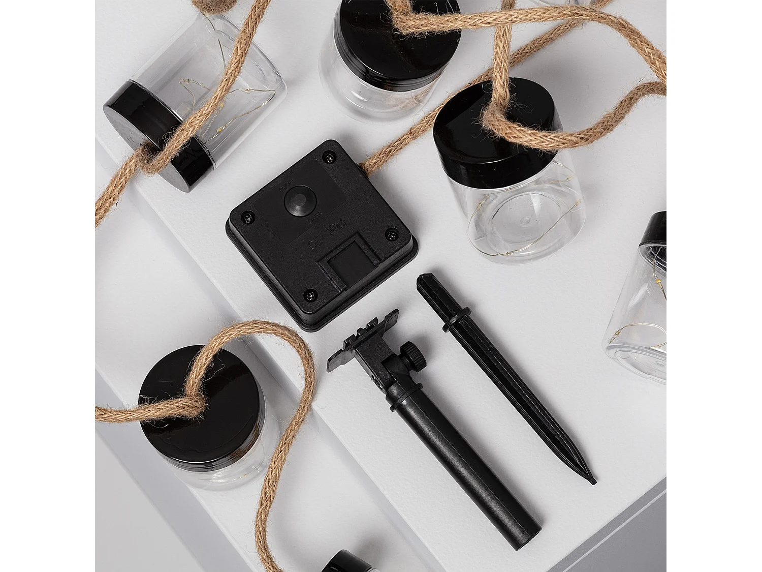 Guirlande LED Extérieure Solaire Tarros 2m Noir