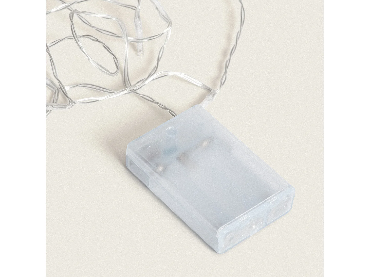 Ghirlanda Cavo LED a Pile 3m Bianco Caldo con Timer Bianco Caldo 2700K